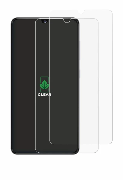 Immagine del dispositivo Samsung Galaxy A41 con un'ampia varietà di protezioni per lo schermo.