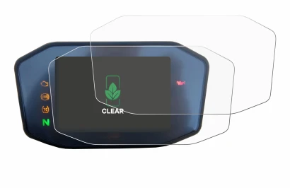 Immagine del dispositivo KTM 890 Duke R 2020 TFT Screen con un'ampia varietà di protezioni per lo schermo.