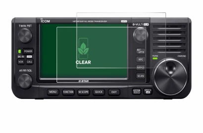 Immagine del dispositivo Icom IC-705 con un'ampia varietà di protezioni per lo schermo.
