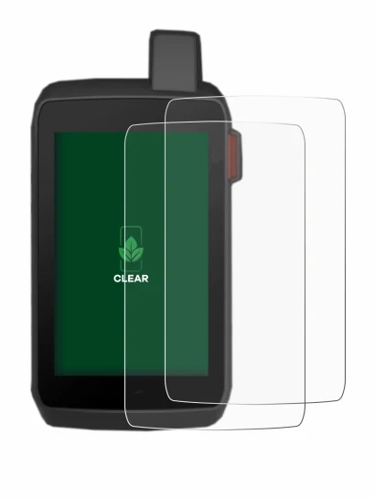 Immagine del dispositivo Garmin Montana 700 con un'ampia varietà di protezioni per lo schermo.