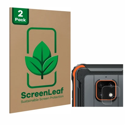 Parte frontale di una confezione del prodotto con il logo del marchio ScreenLeaf. Accanto è raffigurato il dispositivo Blackvi