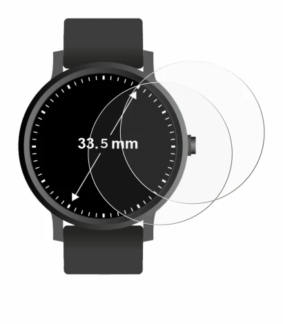 Immagine del dispositivo Orologi (Circolare, ø: 33.5 mm) con un'ampia varietà di protezioni per lo schermo.