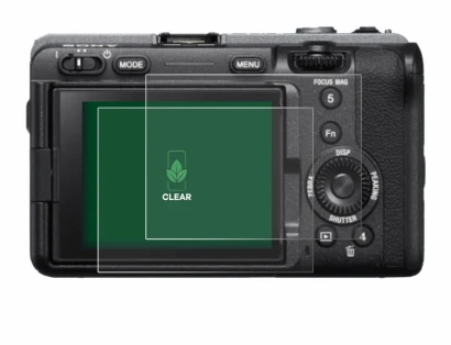 Immagine del dispositivo Sony FX3 con un'ampia varietà di protezioni per lo schermo.