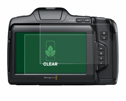 Immagine del dispositivo Blackmagic Pocket Cinema Camera 6K Pro con un'ampia varietà di protezioni per lo schermo.