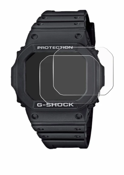 Immagine del dispositivo Casio G-Shock GW-M5610-1ER con un'ampia varietà di protezioni per lo schermo.