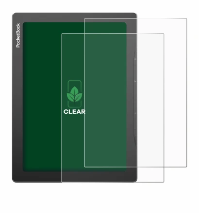 Immagine del dispositivo PocketBook InkPad Lite con un'ampia varietà di protezioni per lo schermo.
