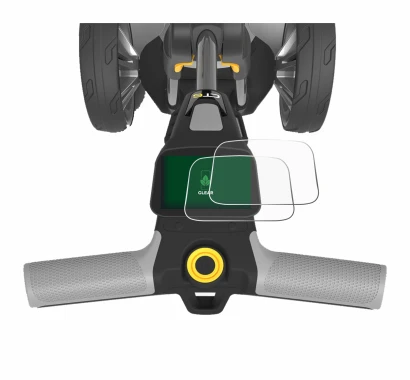 Immagine del dispositivo PowaKaddy CT6 con un'ampia varietà di protezioni per lo schermo.