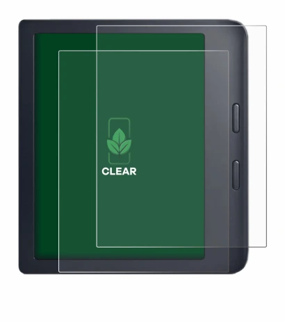 Immagine del dispositivo Kobo Libra 2 con un'ampia varietà di protezioni per lo schermo.