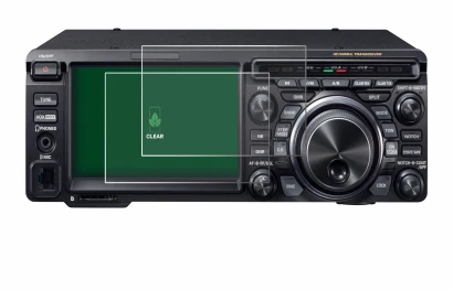 Immagine del dispositivo Yaesu FT-DX10 con un'ampia varietà di protezioni per lo schermo.