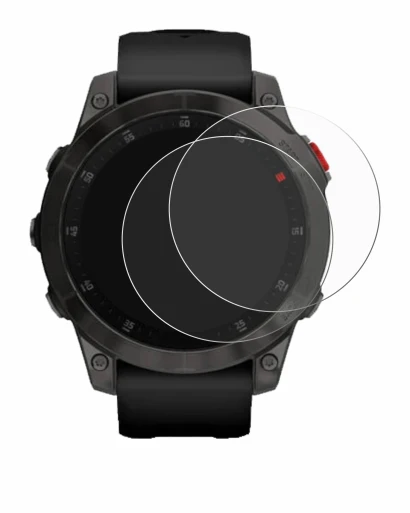 Immagine del dispositivo Garmin epix (Gen. 2) con un'ampia varietà di protezioni per lo schermo.