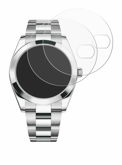 Immagine del dispositivo Rolex Datejust 41 con un'ampia varietà di protezioni per lo schermo.