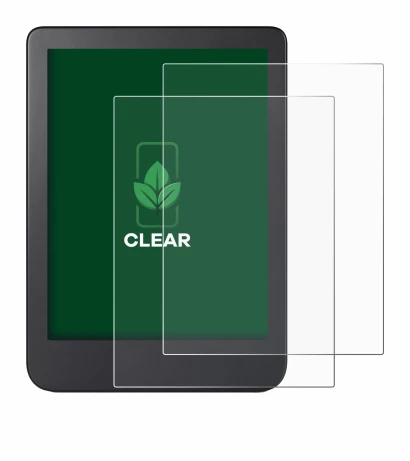 Immagine del dispositivo Kobo Clara 2E con un'ampia varietà di protezioni per lo schermo.
