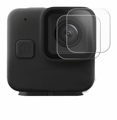 Immagine del dispositivo GoPro Hero 11 mini Lente (Cassa) con un'ampia varietà di protezioni per lo schermo.