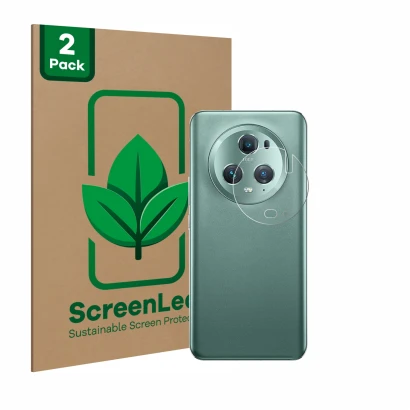 Parte frontale di una confezione del prodotto con il logo del marchio ScreenLeaf. Accanto è raffigurato il dispositivo Honor M