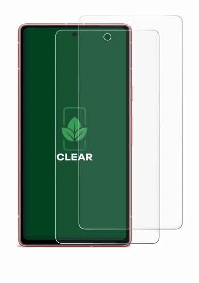 Immagine del dispositivo Google Pixel 7a con un'ampia varietà di protezioni per lo schermo.