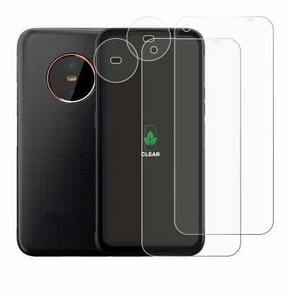 Immagine del dispositivo Gigaset GX6 (Fronte+Fotocamera) con un'ampia varietà di protezioni per lo schermo.