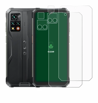 Immagine del dispositivo Blackview BV9200 (Fronte+Fotocamera) con un'ampia varietà di protezioni per lo schermo.