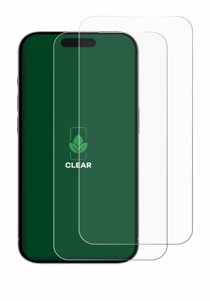 Immagine del dispositivo Apple iPhone 15 Pro Max con un'ampia varietà di protezioni per lo schermo.