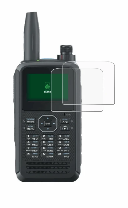 Immagine del dispositivo Kenwood TH-D75E D-Star con un'ampia varietà di protezioni per lo schermo.