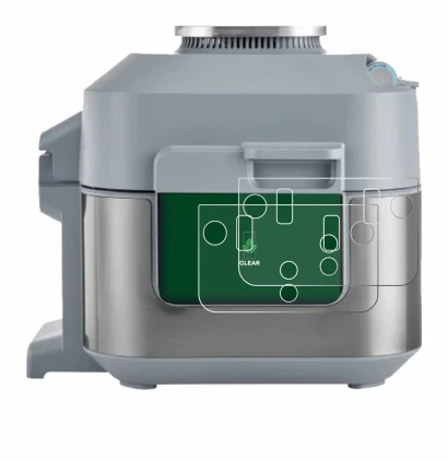 Immagine del dispositivo Ninja Speedi Rapid Cooking System con un'ampia varietà di protezioni per lo schermo.