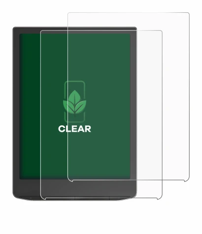 Immagine del dispositivo PocketBook InkPad 4 con un'ampia varietà di protezioni per lo schermo.