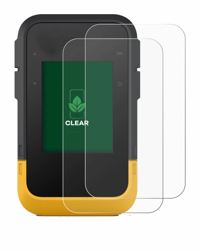 Immagine del dispositivo Garmin eTrex SE con un'ampia varietà di protezioni per lo schermo.