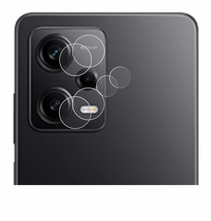 Immagine del dispositivo Xiaomi Redmi Note 12 Pro 5G (SOLO Fotocamera) con un'ampia varietà di protezioni per lo schermo.