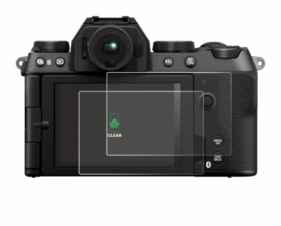Immagine del dispositivo Fujifilm X-S20 con un'ampia varietà di protezioni per lo schermo.