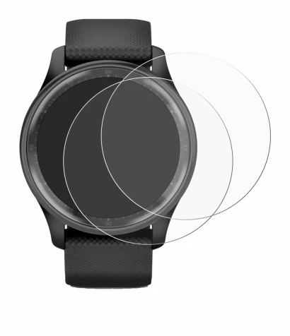 Immagine del dispositivo Garmin Vivomove Trend con un'ampia varietà di protezioni per lo schermo.