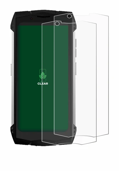 Immagine del dispositivo Doogee S Mini con un'ampia varietà di protezioni per lo schermo.