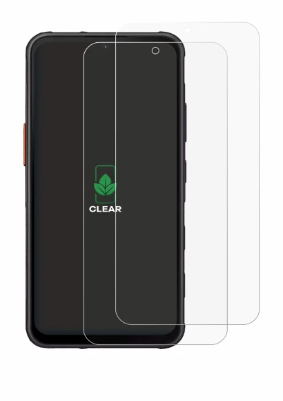 Immagine del dispositivo Samsung Galaxy XCover 7 con un'ampia varietà di protezioni per lo schermo.