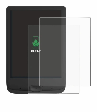 Immagine del dispositivo PocketBook Basic Lux 4 con un'ampia varietà di protezioni per lo schermo.
