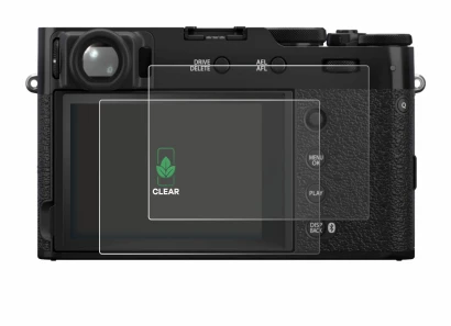 Immagine del dispositivo Fujifilm X100VI con un'ampia varietà di protezioni per lo schermo.