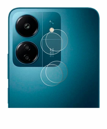 Immagine del dispositivo Xiaomi Redmi 13C (SOLO Fotocamera) con un'ampia varietà di protezioni per lo schermo.