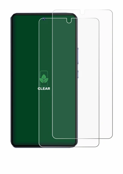 Immagine del dispositivo Vivo V40 SE con un'ampia varietà di protezioni per lo schermo.