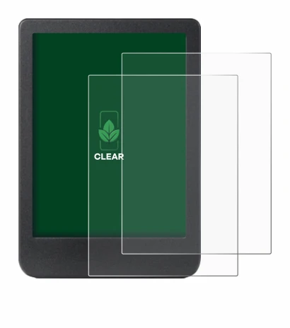Immagine del dispositivo Kobo Clara BW con un'ampia varietà di protezioni per lo schermo.