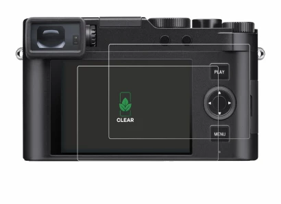 Immagine del dispositivo Leica D-Lux 8 con un'ampia varietà di protezioni per lo schermo.
