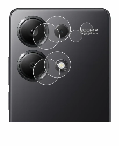 Immagine del dispositivo Xiaomi Redmi Note 13 Pro 4G (SOLO Fotocamera) con un'ampia varietà di protezioni per lo schermo.