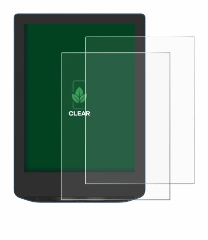 Immagine del dispositivo PocketBook Verse Pro Color con un'ampia varietà di protezioni per lo schermo.