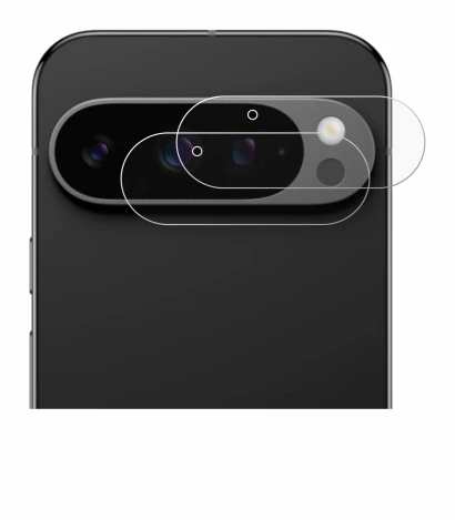 Immagine del dispositivo Google Pixel 9 Pro (SOLO Fotocamera) con un'ampia varietà di protezioni per lo schermo.