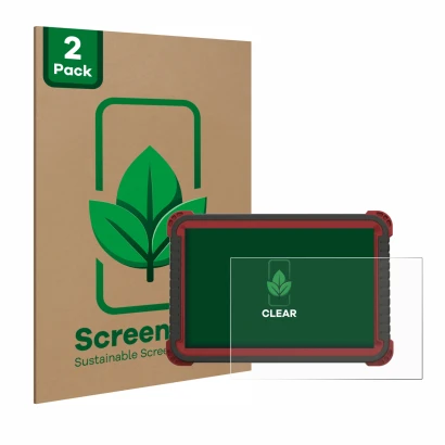 Parte frontale di una confezione del prodotto con il logo del marchio ScreenLeaf. Accanto è raffigurato il dispositivo Thinkto