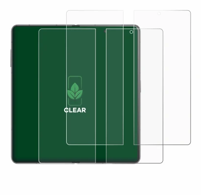 Immagine del dispositivo Honor Magic V3 (inneres Display) con un'ampia varietà di protezioni per lo schermo.