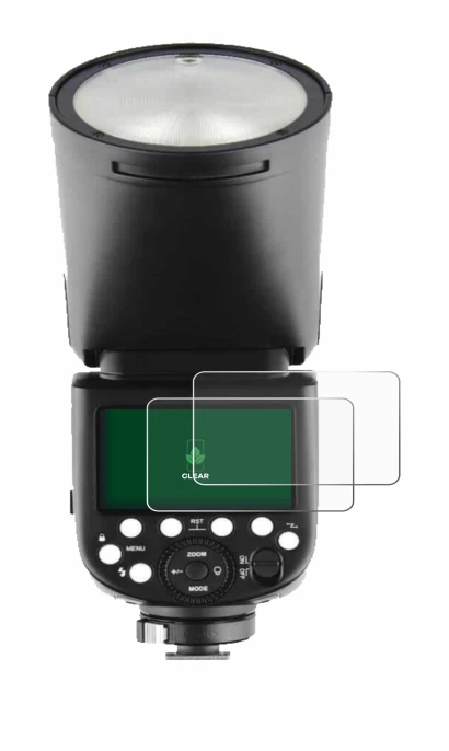 Immagine del dispositivo Godox TT685 II con un'ampia varietà di protezioni per lo schermo.