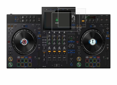 Immagine del dispositivo AlphaTheta XDJ-AZ con un'ampia varietà di protezioni per lo schermo.