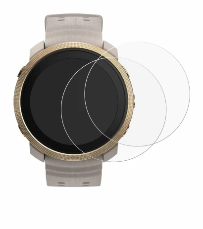 Immagine del dispositivo Polar Vantage M3 con un'ampia varietà di protezioni per lo schermo.