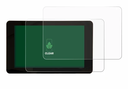 Immagine del dispositivo Raspberry Pi Touchscreen 2 (7") con un'ampia varietà di protezioni per lo schermo.