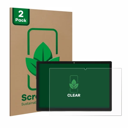 Parte frontale di una confezione del prodotto con il logo del marchio ScreenLeaf. Accanto è raffigurato il dispositivo Acepad 