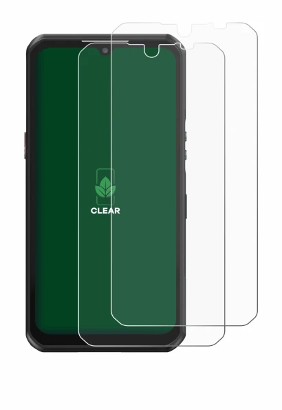 Immagine del dispositivo Oukitel WP39 con un'ampia varietà di protezioni per lo schermo.