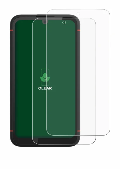 Immagine del dispositivo Volla Phone X23 con un'ampia varietà di protezioni per lo schermo.