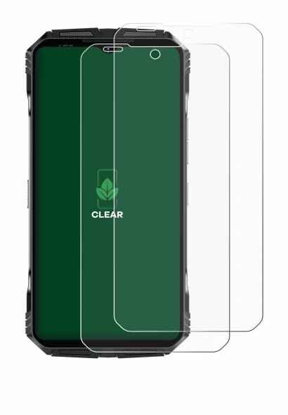 Immagine del dispositivo Doogee S118 Pro con un'ampia varietà di protezioni per lo schermo.